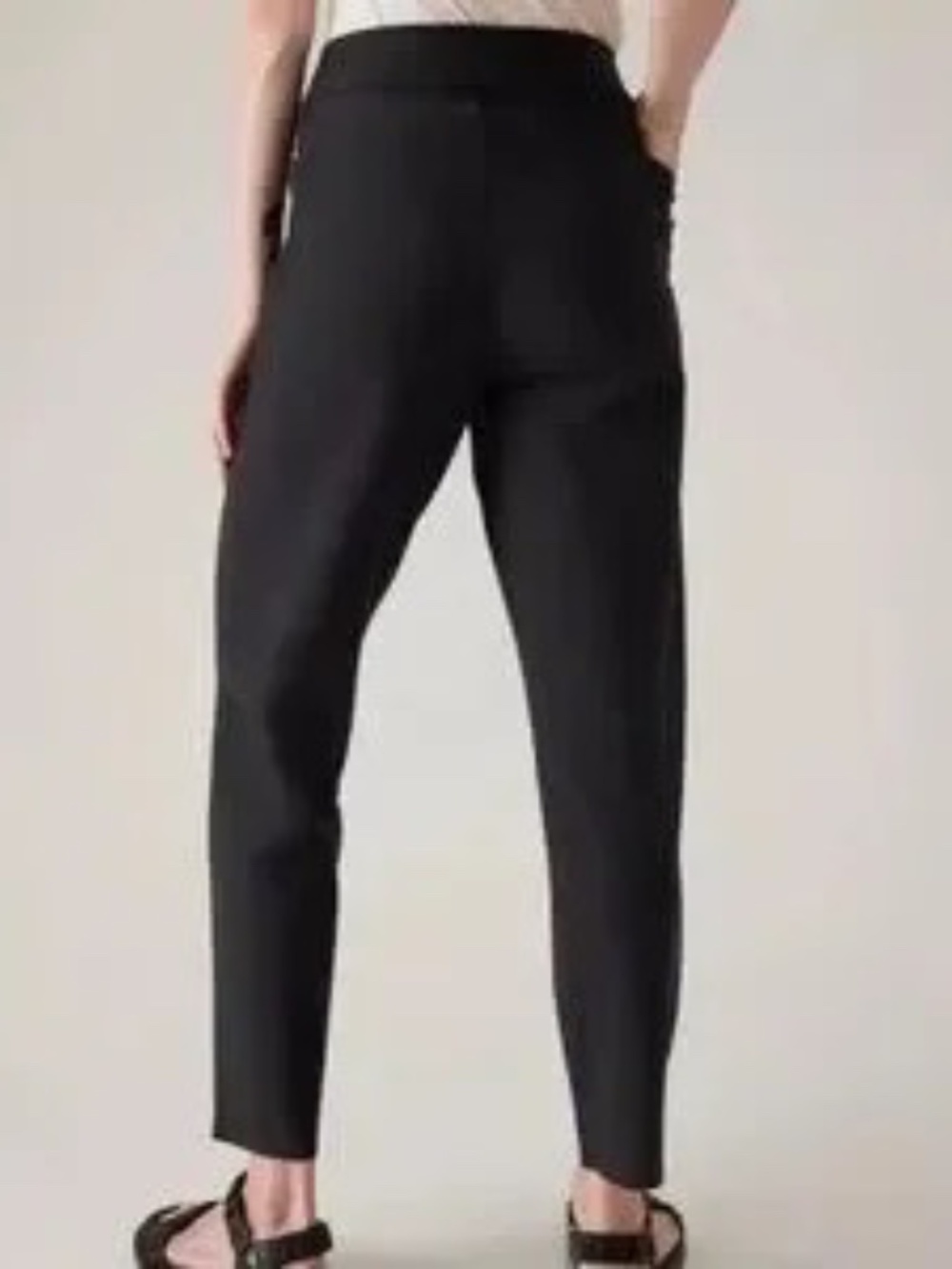 Athleta Stellar Trouser Black Pants 30" Inseam Women's 8 T Tall - Picture 3 of 9